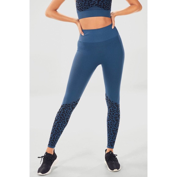 Fabletics Pants - Fabletics Blue Harmony High-Waisted Leggings L